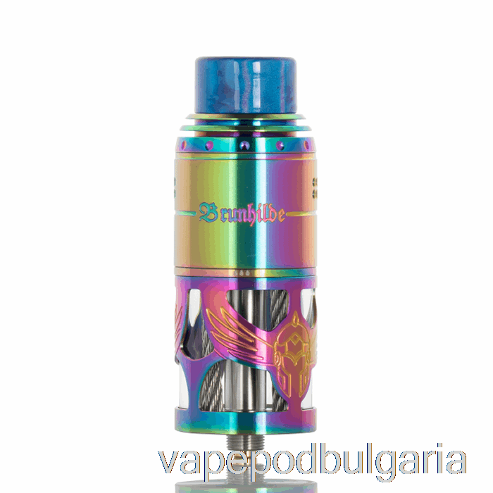 Vape 10000 Дръпки Vapefly X German 103 Brunhilde Top Coiler 25mm Rta Rainbow